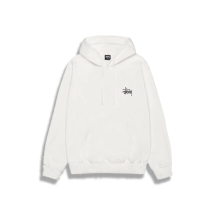 Sweat à capuche Stussy basique blanc