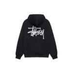 Sweat à capuche basique Stussy noir